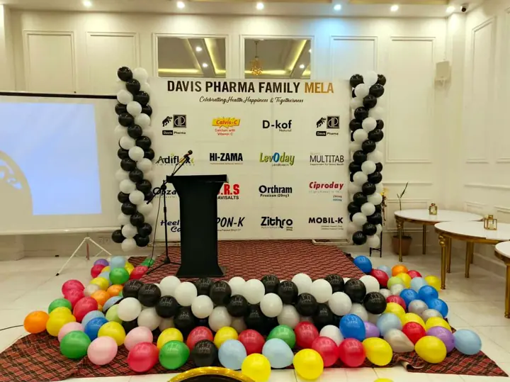 Stage at Davis Pharma family mela