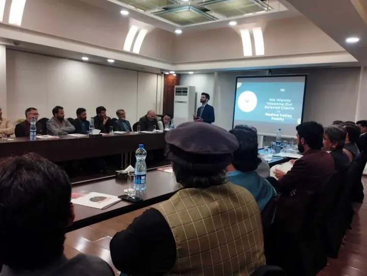 Seminar with projector at Madina Valley